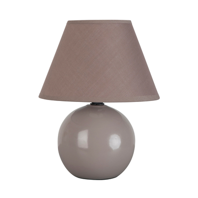 Table Lamp with Ceramic Base, Mini Lou, Taupe