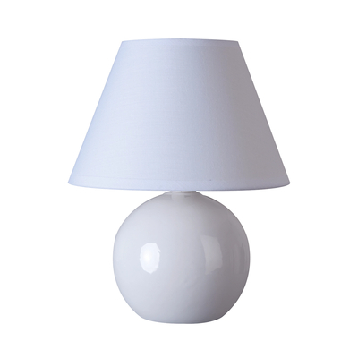 Table Lamp with Ceramic Base, Mini Lou, White