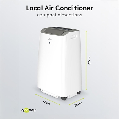 Φορητό Κλιματιστικό GOOBAY Ψύξης, 9000 BTU, 2600W, Λευκό