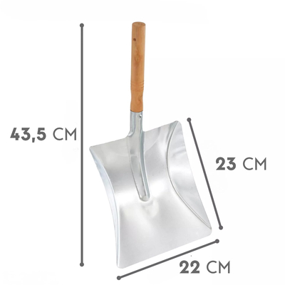 Φτυάρι Κήπου Γαλβανιζέ με Ξύλινη Λαβή