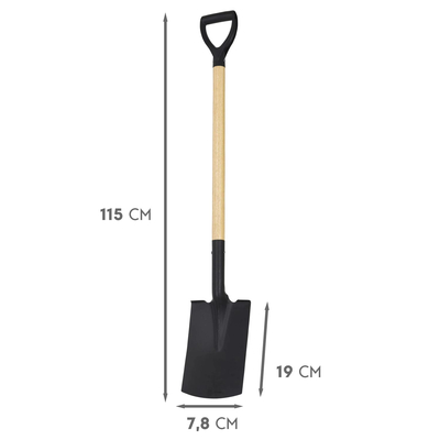 Φτυάρι με Ξύλινη Λαβή Υ115εκ