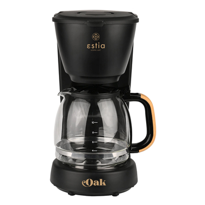 Oak Filter Coffee Maker 1000w 1.25L, Black