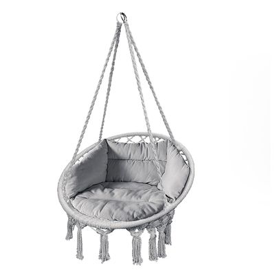 Κρεμαστή Κούνια Γκρι με Μαξιλάρια