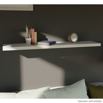 Ράφι Τοίχου MDF, 120 x 23,5 εκ. Λευκό