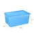92Lt Storage Box with Lid & Wheels, Blue