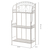 Antique Metal Shelf with 3 shelves, white