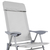 Πολυθρόνα Πτυσσόμενη 5 θέσεων Αλουμινίου, Ανοιχτό Γκρι