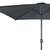 Ομπρέλα Αλουμινίου Τετράγωνη, 2.5m, Γκρι για Κήπο & Βεράντα