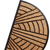 Entrance Mat Semicircular Rubber-Plastic 45x75cm