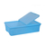 55Lt Plastic Storage box with wheels, Blue
