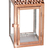 Stainless Steel Lantern with Glass Displays, Rose Gold, Small