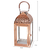 Stainless Steel Lantern with Glass Displays, Rose Gold, Small