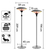 Radiant Heater with upright  IRS2020