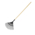 Garden Leaf Rake with Wooden Handle 150 cm