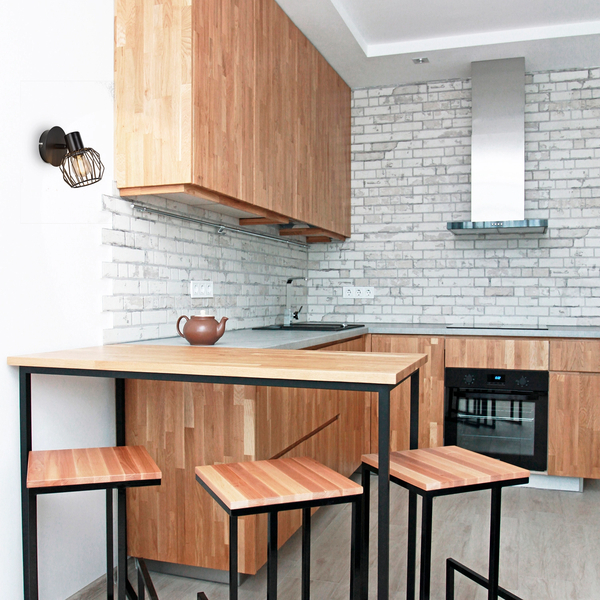 Μεταλλικό Spot Τοίχου 1L-E14 Arya, Μαύρο