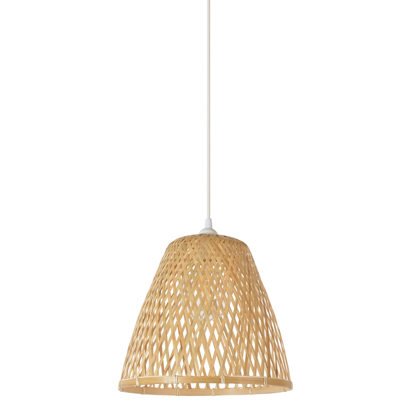 Ceiling Lamp with Bamboo Lampshade, Kami