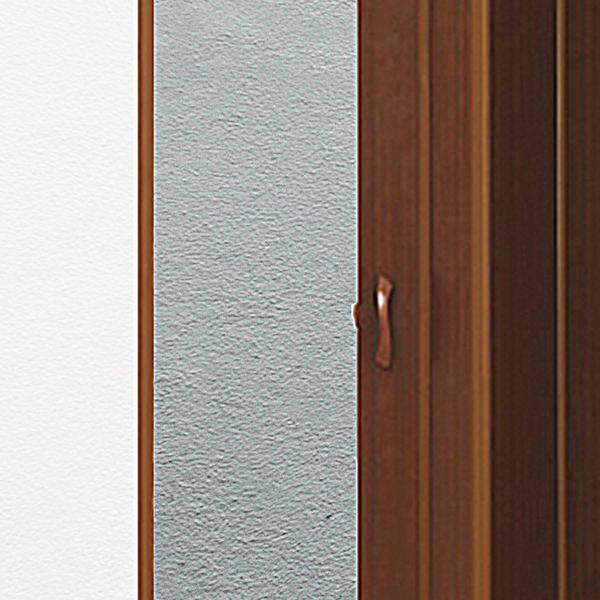 Πόρτα Πτυσσόμενη Πλαστική Pionner, 84 εκ. x 210 εκ., Μαονί