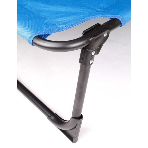 Ξαπλώστρα Μεταλλική Κήπου Τρίποδη 188cm x 57cm x 30cm Μπεζ