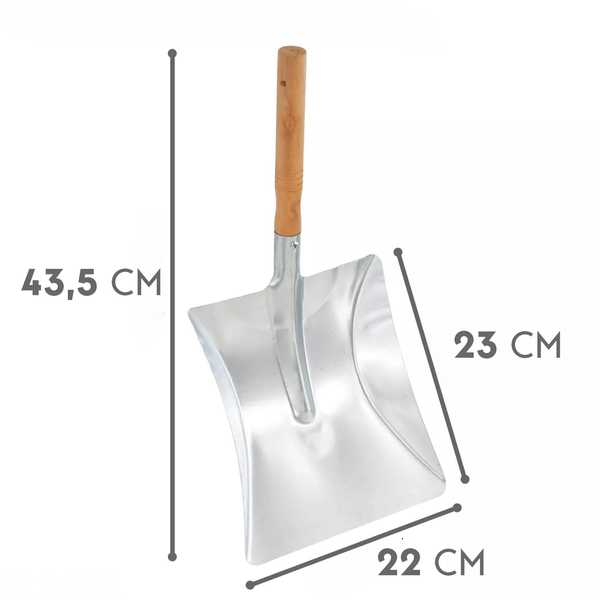 Shovel Metal Zinc Plated with Wooden Handle