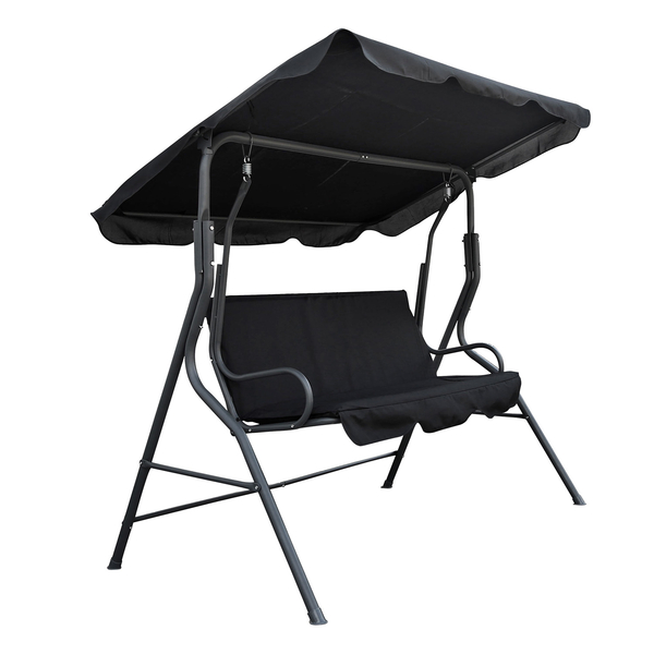 Κούνια Κήπου με Σκίαστρο, Μαύρη