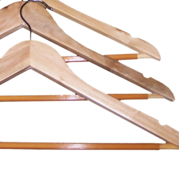 Κρεμάστρες Ρούχων Ξύλινες Σετ 3 τεμ.