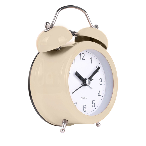 Retro Metal Alarm Clock with Battery, 4 Colors