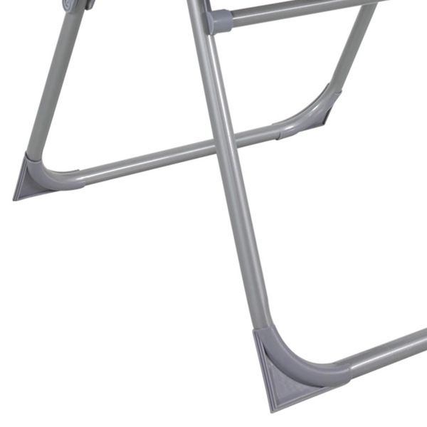 Πολυθρόνα Πτυσσόμενη 5 θέσεων Αλουμινίου, Ανοιχτό Γκρι