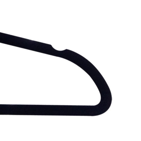 Κρεμάστρα με βελούδινη επένδυση 44CM σετ 5τεμ, 4 διαφ. χρώματα