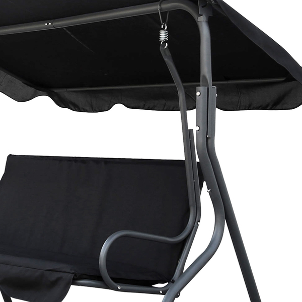 Κούνια Κήπου με Σκίαστρο, Μαύρη