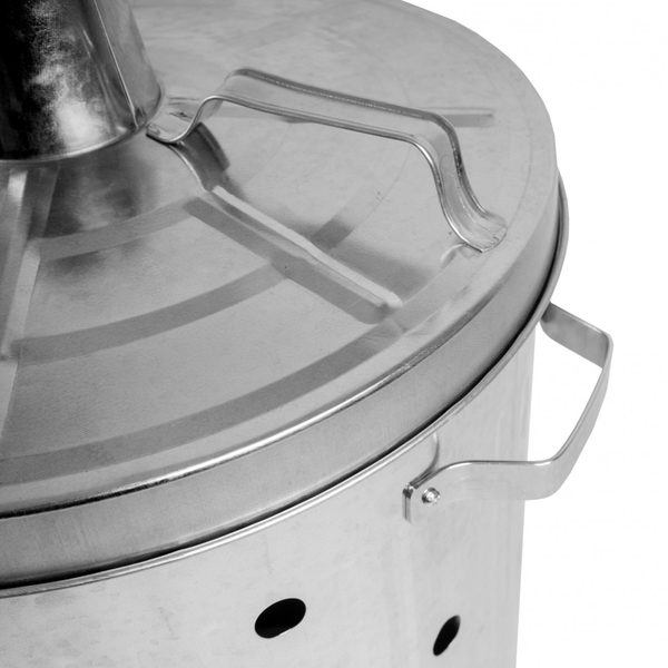 Metal bin for burning waste with holes 75L