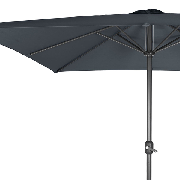 Ομπρέλα Αλουμινίου Τετράγωνη, 2.5m, Γκρι για Κήπο & Βεράντα