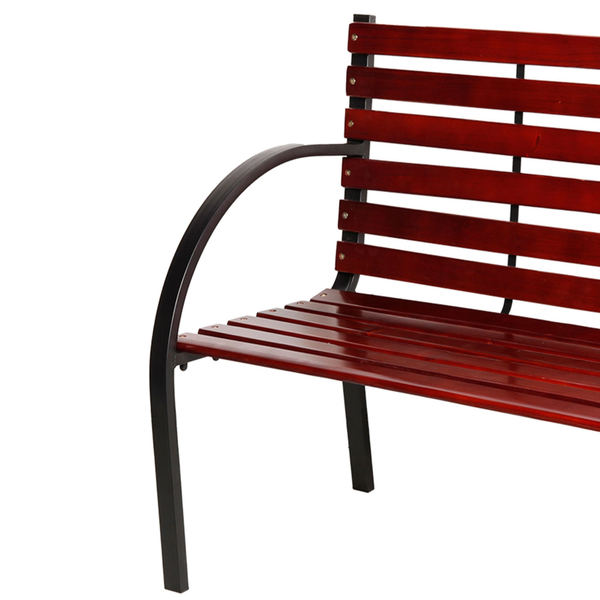 Παγκάκι Κήπου "Liam" Μέταλλο-Ξύλο Καφέ