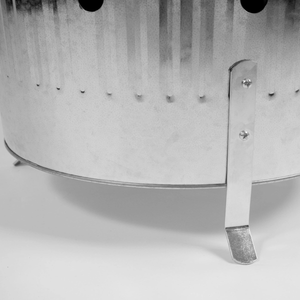 Metal bin for burning waste with holes 75L