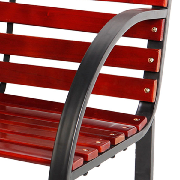 Παγκάκι Κήπου "Liam" Μέταλλο-Ξύλο Καφέ