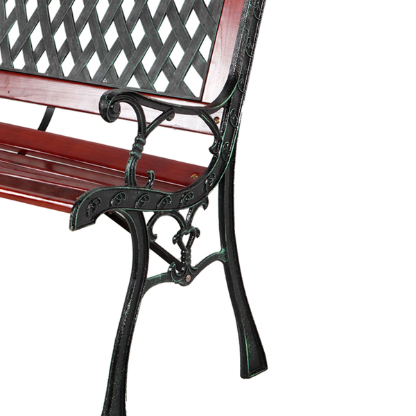 Παγκάκι Πάρκου Royal Ξύλινο Χυτοσίδηρο Καφέ