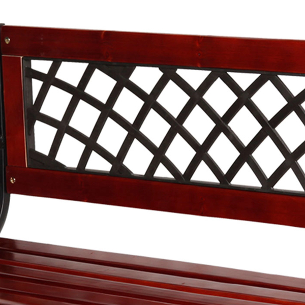 Παγκάκι Κήπου "Castle" Μέταλλο-Ξύλο Καφέ