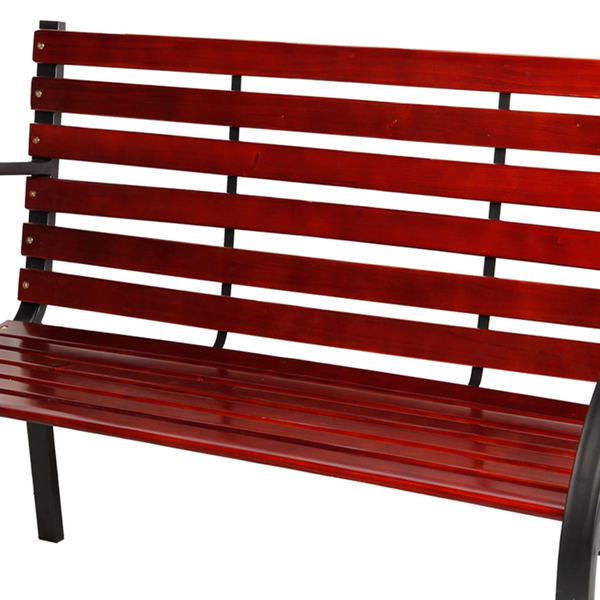 Παγκάκι Κήπου "Liam" Μέταλλο-Ξύλο Καφέ