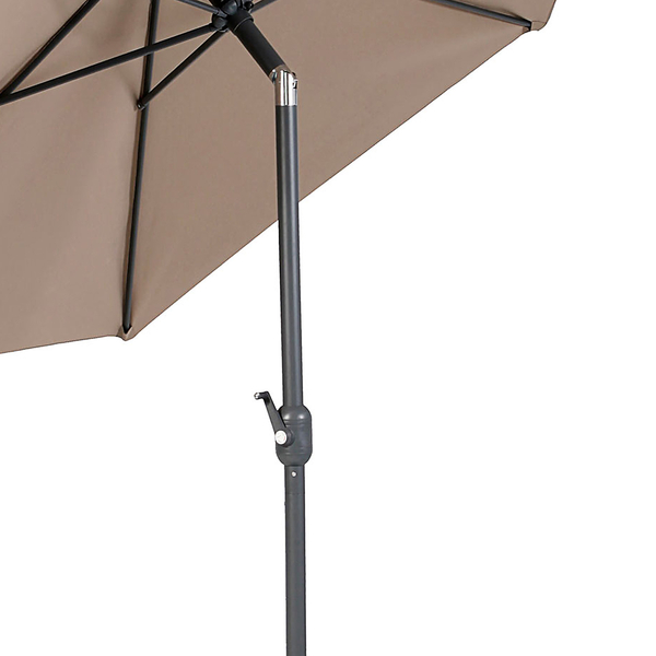 Σπαστή Ομπρέλα Αλουμινίου, Ø2.5m, Ταμπά για Κήπο & Βεράντα