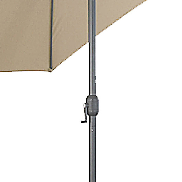 Σπαστή Ομπρέλα Αλουμινίου, Ø3m, Μπεζ για Κήπο & Βεράντα