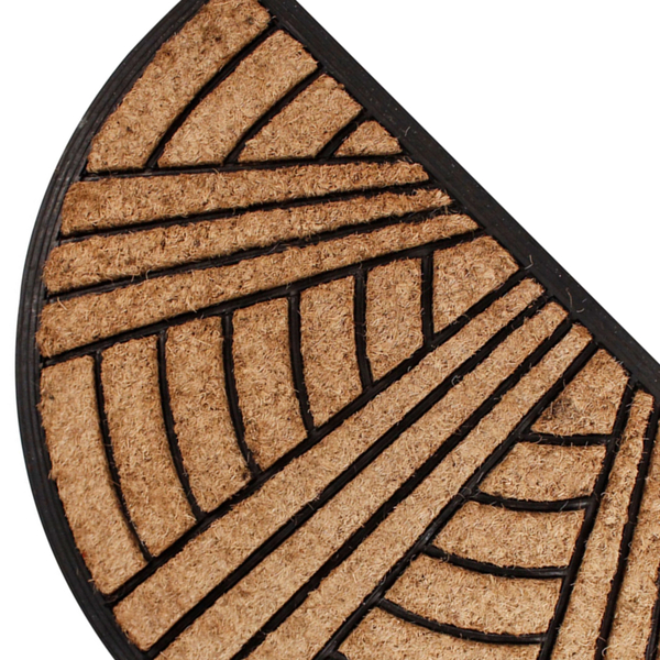 Entrance Mat Semicircular Rubber-Plastic 45x75cm