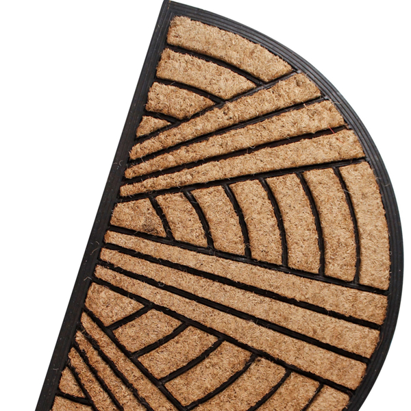Entrance Mat Semicircular Rubber-Plastic 45x75cm