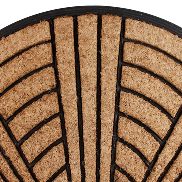 Entrance Mat Semicircular Rubber-Plastic 45x75cm