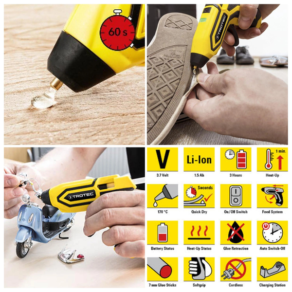 Πιστόλι θερμοκόλλησης PGGS 10-3,7V