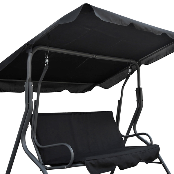 Κούνια Κήπου με Σκίαστρο, Μαύρη