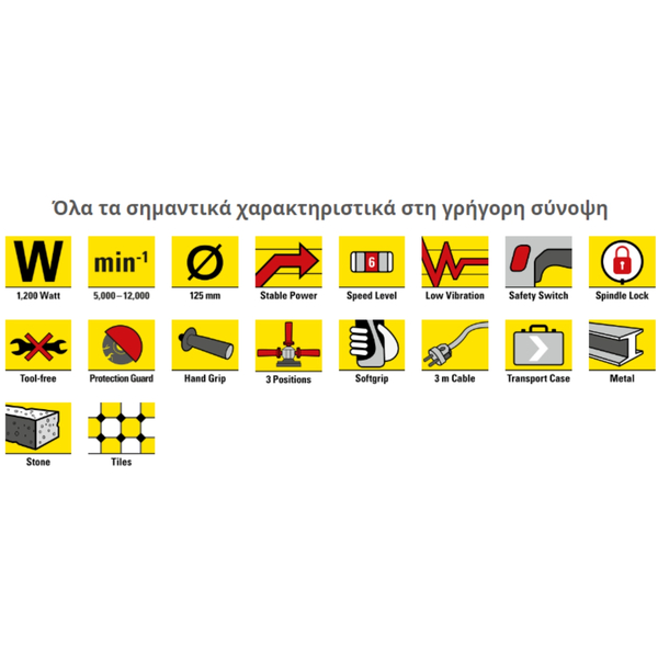 Γωνιακός Τροχός PAGS 10-125