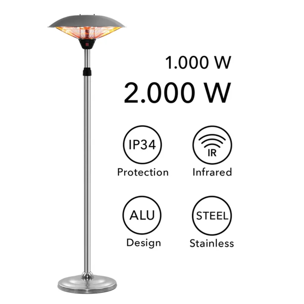 Radiant Heater with upright  IRS2020