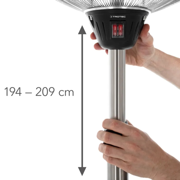 Radiant Heater with upright  IRS2020