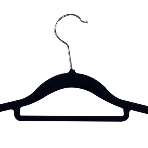 Κρεμάστρα με βελούδινη επένδυση 44CM σετ 5τεμ, 4 διαφ. χρώματα