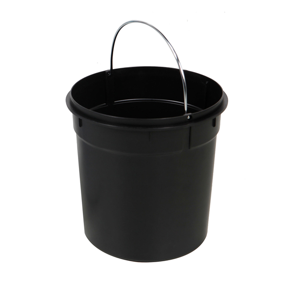 Χαρτοδοχείο Μπάνιου 5lt με Πεντάλ Μαύρος